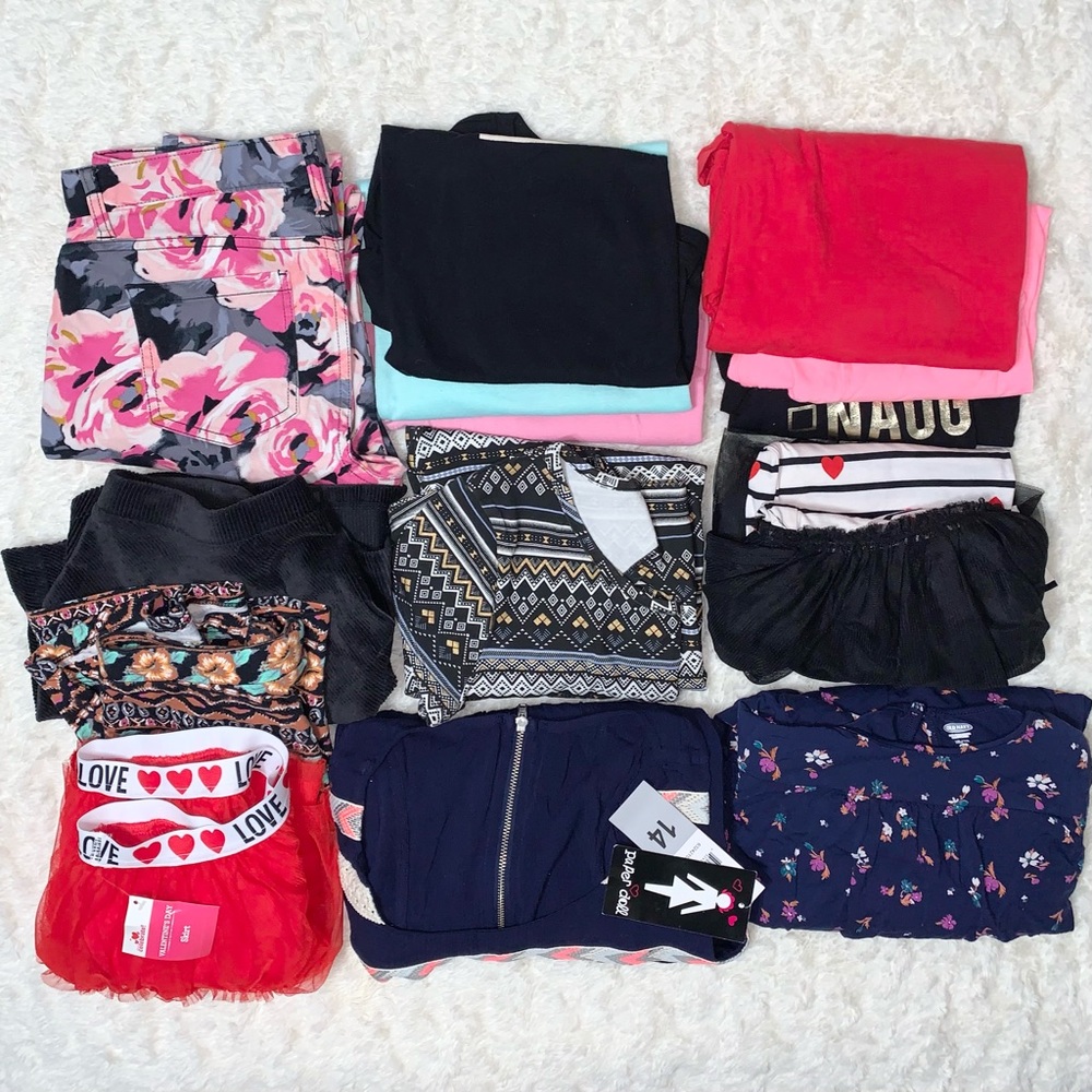 Bundle of 14 Clothing Pieces Size Girls XL (14-16)